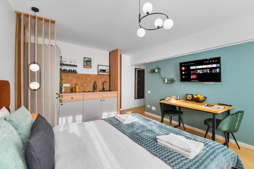 Mysa Modern Studio * Near Cismigiu Park * Netflix Bucureşti Ngoại thất bức ảnh